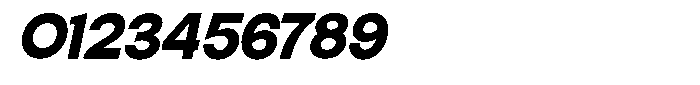 Elvara Sans Extra Bold Expanded Italic Font OTHER CHARS