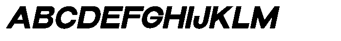 Elvara Sans Extra Bold Expanded Italic Font