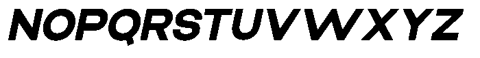 Elvara Sans Extra Bold Expanded Italic Font UPPERCASE