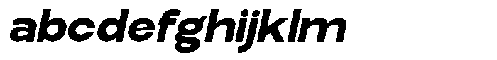 Elvara Sans Extra Bold Expanded Italic FONT