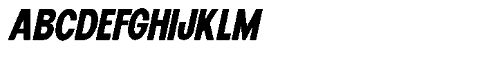 Elvara Sans Extra Bold Extra Condensed Italic Font UPPERCASE