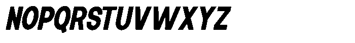 Elvara Sans Extra Bold Extra Condensed Italic Font UPPERCASE