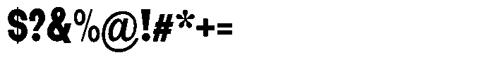 Elvara Sans Extra Bold Extra Condensed Font OTHER CHARS