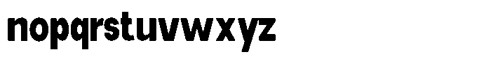 Elvara Sans Extra Bold Extra Condensed Font LOWERCASE