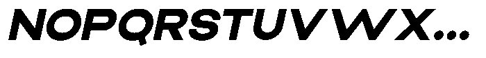 Elvara Sans Extra Bold Extra Exp Italic Font UPPERCASE