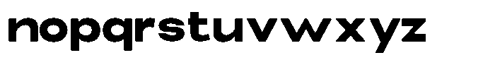 Elvara Sans Extra Bold Extra Expanded Font LOWERCASE