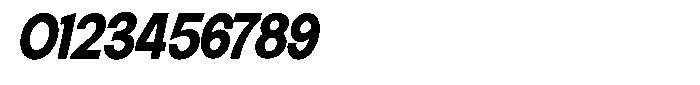 Elvara Sans Extra Bold Sem Condensed Italic Font OTHER CHARS