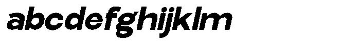 Elvara Sans Extra Bold Semi Expanded Italic FONT