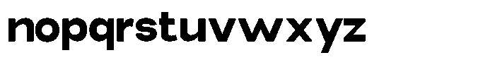 Elvara Sans Extra Bold Semi Expanded Font LOWERCASE