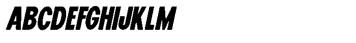 Elvara Sans Extra Bold Ult Condensed Italic Font UPPERCASE