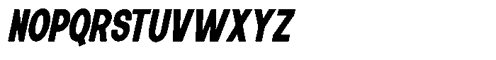 Elvara Sans Extra Bold Ult Condensed Italic Font UPPERCASE