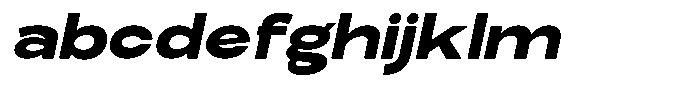 Elvara Sans Extra Bold Ult Exp Italic FONT