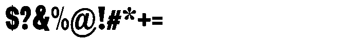 Elvara Sans Extra Bold Ultra Condensed Font OTHER CHARS