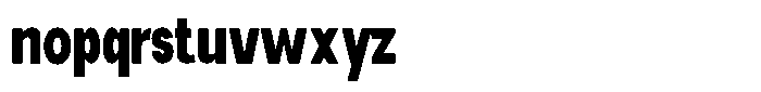 Elvara Sans Extra Bold Ultra Condensed Font LOWERCASE