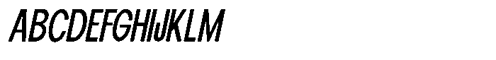 Elvara Sans Extra Condensed Italic Font UPPERCASE