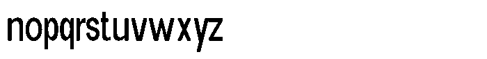 Elvara Sans Extra Condensed Font LOWERCASE