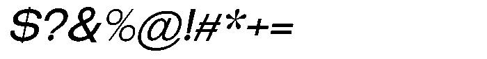 Elvara Sans Extra Expanded Italic Font OTHER CHARS