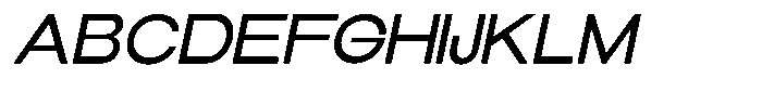 Elvara Sans Extra Expanded Italic Font UPPERCASE