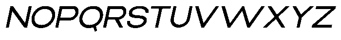 Elvara Sans Extra Expanded Italic Font UPPERCASE