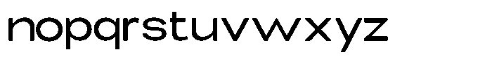Elvara Sans Extra Expanded Font LOWERCASE