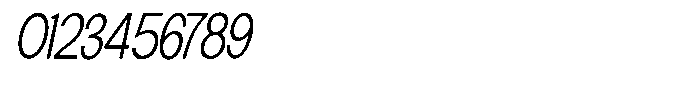 Elvara Sans Extra Light Condensed Italic Font OTHER CHARS