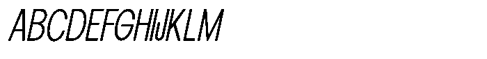 Elvara Sans Extra Light Condensed Italic Font
