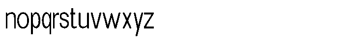 Elvara Sans Extra Light Condensed Font LOWERCASE