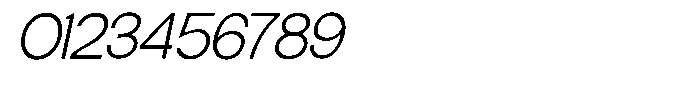 Elvara Sans Extra Light Expanded Italic Font OTHER CHARS
