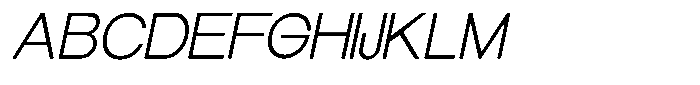 Elvara Sans Extra Light Expanded Italic Font UPPERCASE
