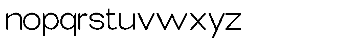 Elvara Sans Extra Light Expanded Font LOWERCASE