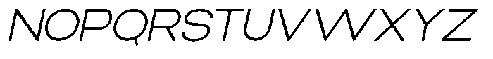 Elvara Sans Extra Light Extra Exp Italic Font UPPERCASE