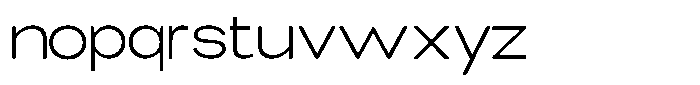 Elvara Sans Extra Light Extra Expanded Font LOWERCASE