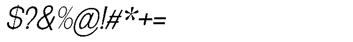 Elvara Sans Extra Light Italic Font OTHER CHARS