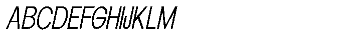 Elvara Sans Extra Light Sem Condensed Italic Font UPPERCASE
