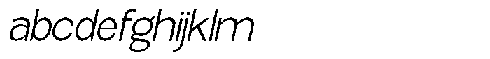Elvara Sans Extra Light Sem Exp Italic FONT