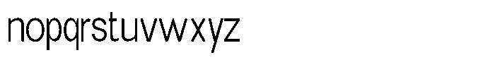 Elvara Sans Extra Light Semi Condensed Font LOWERCASE