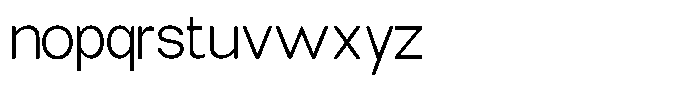 Elvara Sans Extra Light Semi Expanded Font LOWERCASE
