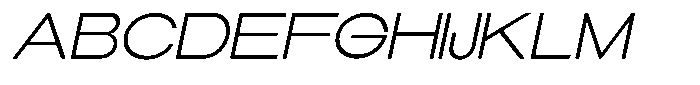 Elvara Sans Extra Light Ult Exp Italic Font UPPERCASE