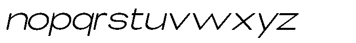 Elvara Sans Extra Light Ult Exp Italic Font LOWERCASE