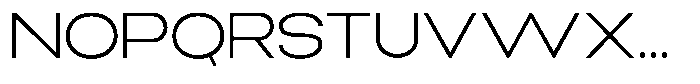 Elvara Sans Extra Light Ultra Expanded Font UPPERCASE
