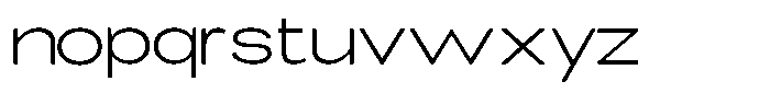 Elvara Sans Extra Light Ultra Expanded Font LOWERCASE