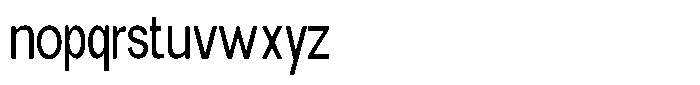 Elvara Sans Light Condensed Font LOWERCASE