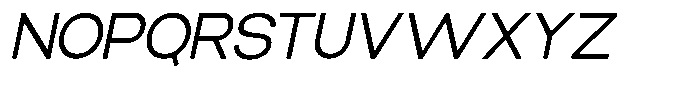 Elvara Sans Light Expanded Italic Font UPPERCASE