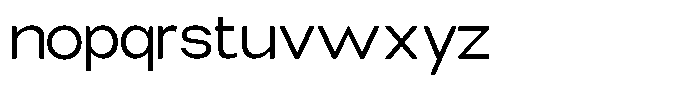 Elvara Sans Light Expanded Font LOWERCASE