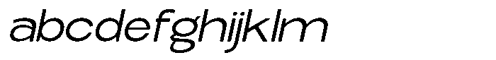 Elvara Sans Light Extra Expanded Italic FONT