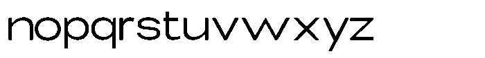 Elvara Sans Light Extra Expanded Font LOWERCASE