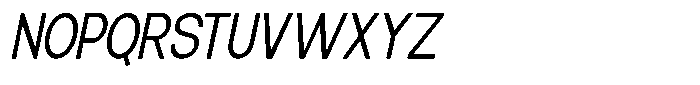 Elvara Sans Light Semi Condensed Italic Font UPPERCASE