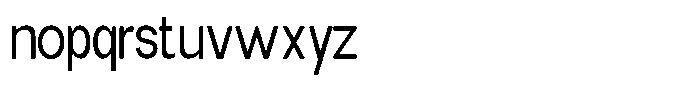 Elvara Sans Light Semi Condensed Font LOWERCASE