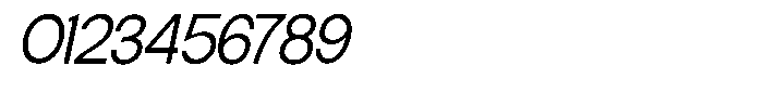 Elvara Sans Light Semi Expanded Italic Font OTHER CHARS