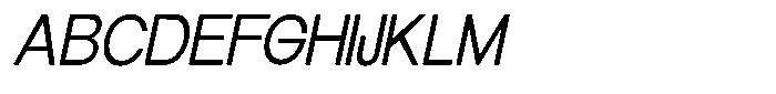 Elvara Sans Light Semi Expanded Italic Font UPPERCASE
